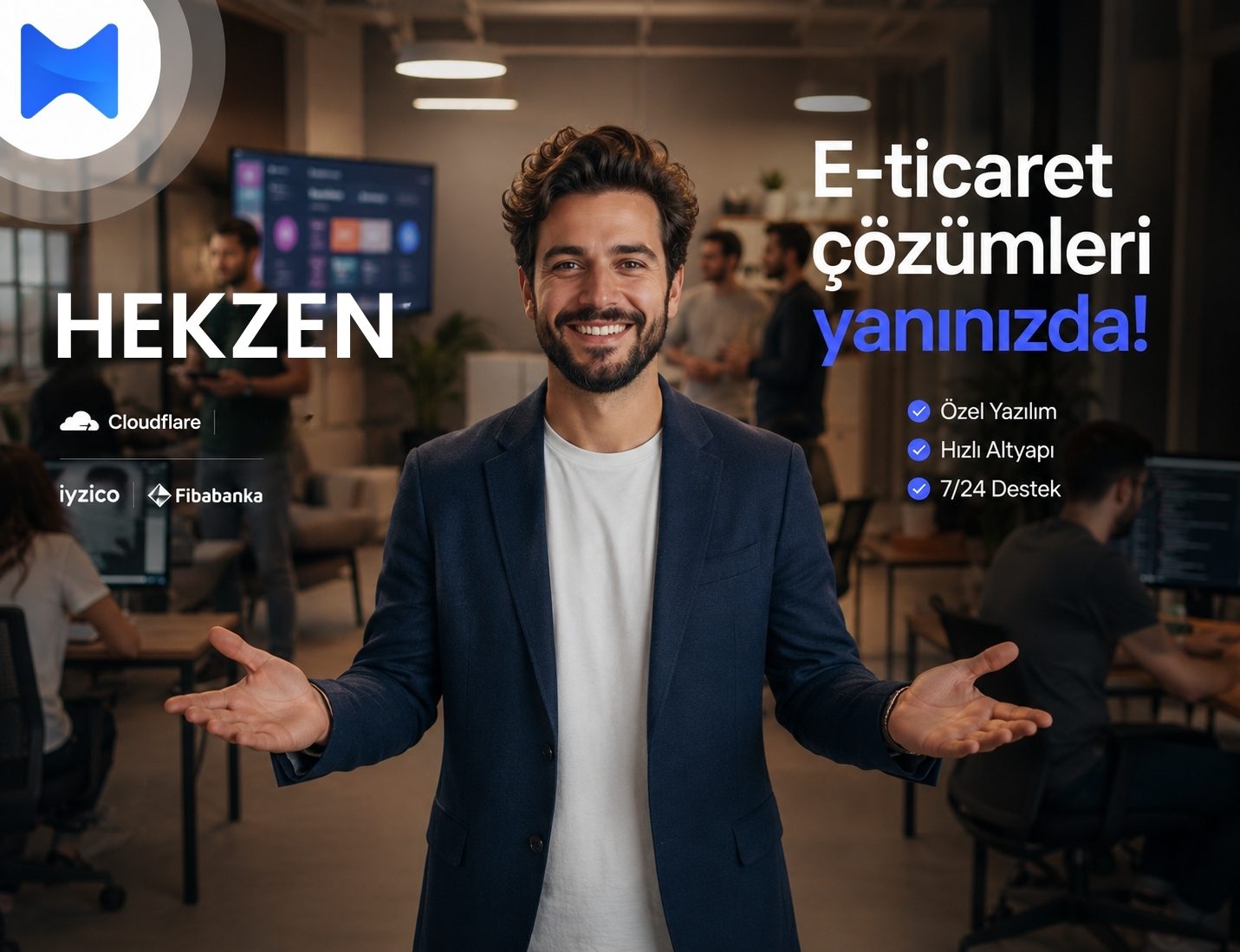 Hekzen e-ticaret çözümleri: özel yazılım, hızlı altyapı, 7/24 destek